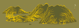 水墨线条国画山水画