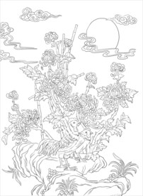 菊花公鸡