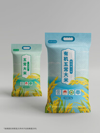 五常大米包装设计平面稿