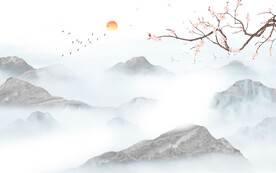 中式水墨山水