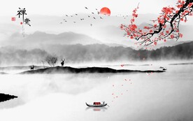 禅意水墨山水