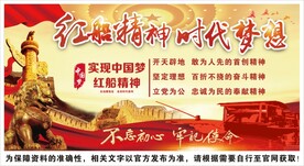 红船精神宣传栏海报展板文化