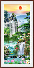 玄关 山水风景画 