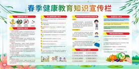 春季健康教育知识宣传栏