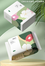全棉纸巾包装设计