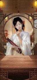 直播间古风背景墙