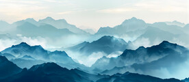 淡墨轻山