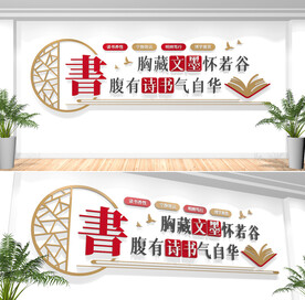 图书馆阅览室文化墙