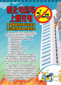 禁止电动车上楼充电