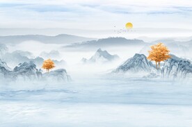 中式山水画