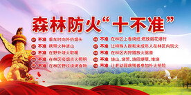 森林防火十不准