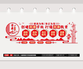 创建清廉学校文化墙
