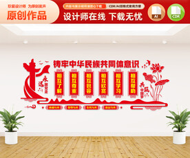民族团结文化墙