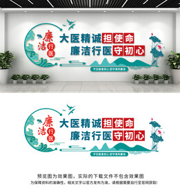 廉洁行医文化墙