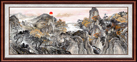 巨幅山水 