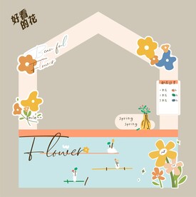 春天市集摊位布置