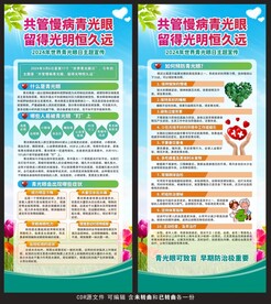 世界青光眼日展架