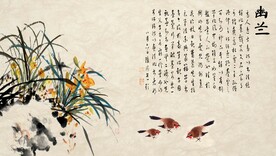 兰花装饰画