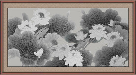 国画荷花 