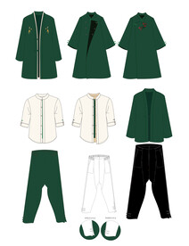 中式服装版图