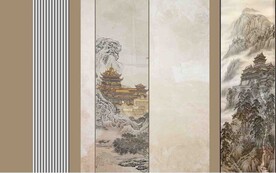中式装饰背景墙  