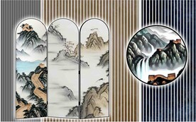 中式装饰背景墙 