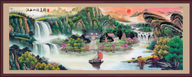 山水画风景图