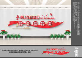 五好干部文化墙