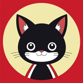 可爱猫咪矢量卡通插画