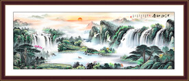 客厅山水壁画