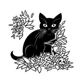 猫咪矢量素材坚硬插画手绘