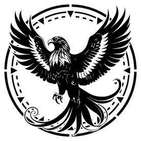 雄鹰矢量雕刻素材剪影元素