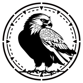 雄鹰矢量雕刻素材剪影元素