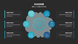 云数据信息图表PPT