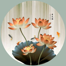 国画荷花