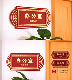 仿古科室牌