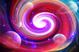 星球旋涡星空背景