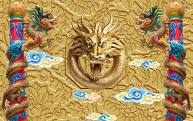 金龙背景墙 