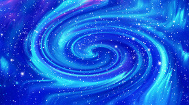 蓝色高清旋涡星空