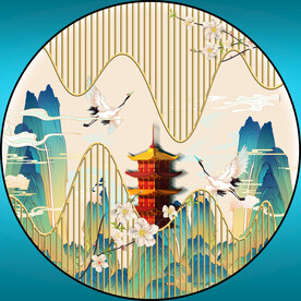 圆形装饰画  
