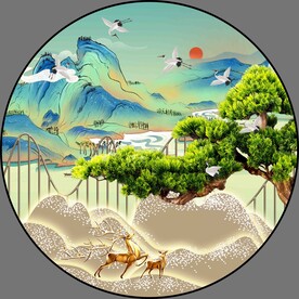 圆形装饰画 