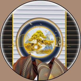 圆形装饰画 