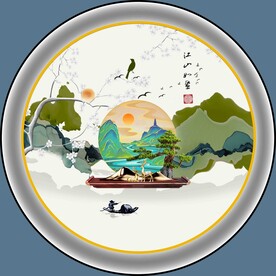 圆形装饰画 