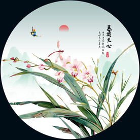 兰花装饰画