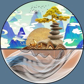 圆形装饰画
