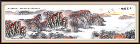 国画鸿运当头办公室装饰画