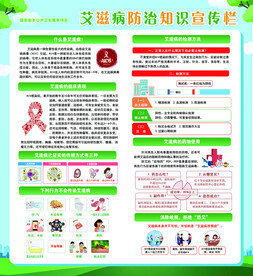 艾滋防治宣传栏