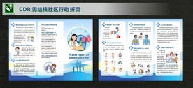 无结核社区行动三折页