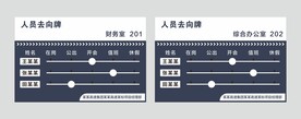 去向牌