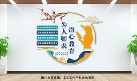 学校文化墙老师图片